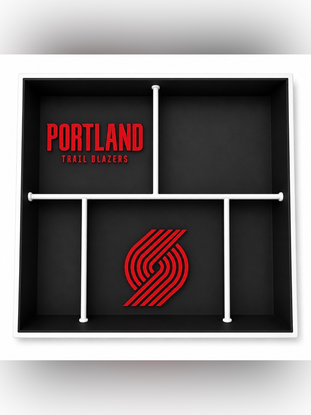 Portland Trail Blazers NBA Pocket Dump Tray - For Keys, Wallet, Money, Etc